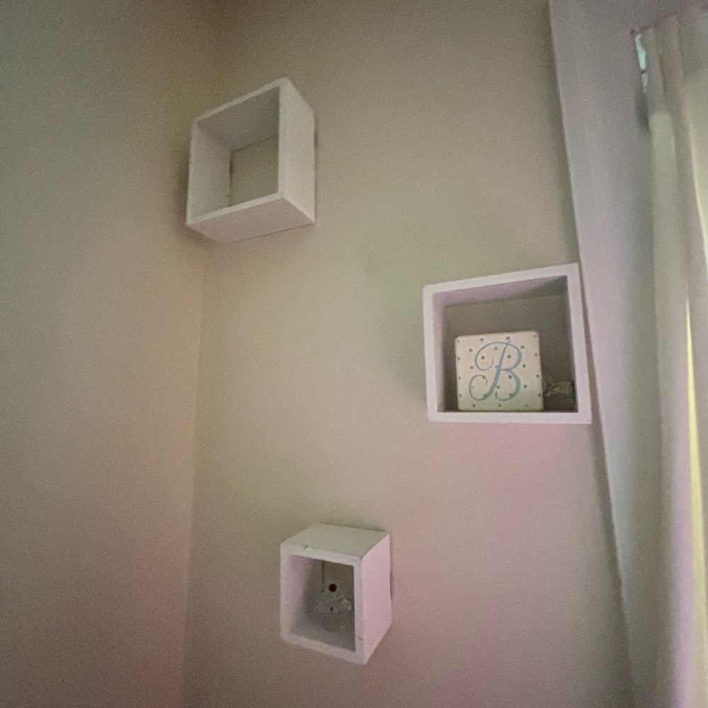 White Cube Wall Shelves